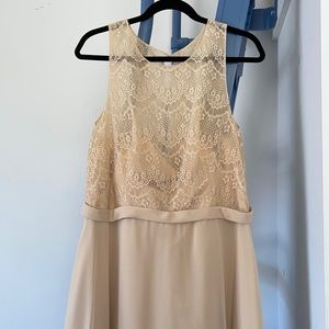 Champagne bridesmaids dress
